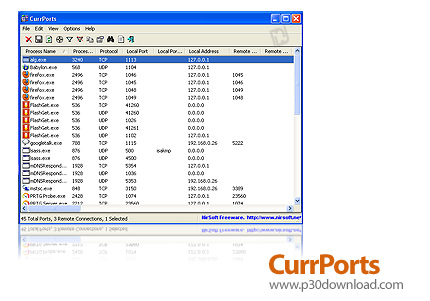 CurrPorts 2.76 downloading