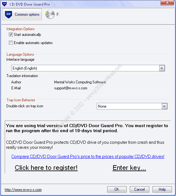CD/DVD Door Guard Pro v3.3.3 Crack