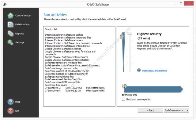 O&O SafeErase Professional 18.0.537 for windows download free