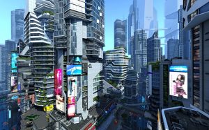 Futuristic City 3D Screensaver v1.1.0.3 Crack