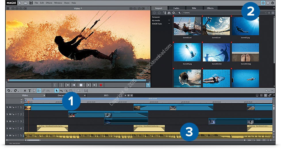 MAGIX Movie Edit Pro 2016 Plus v15.0.0.78 x64 Crack