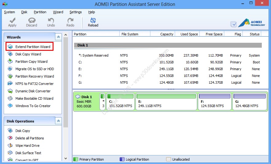 AOMEI Partition Assistant Server Edition v6.6.0 Crack