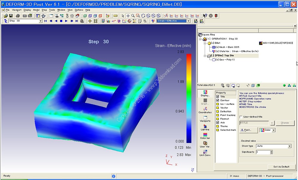 Deform-3D v6.1 SP1 Crack