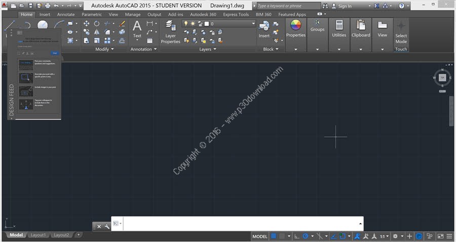 Autodesk AutoCAD + LT 2015 SP2 x86/x64 Crack