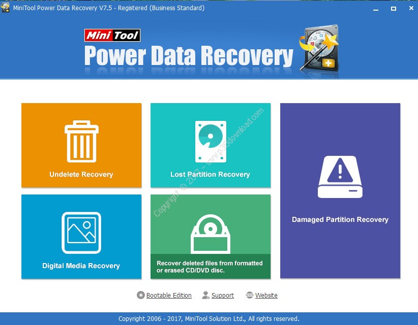 minitool power data recovery free edition v7.0