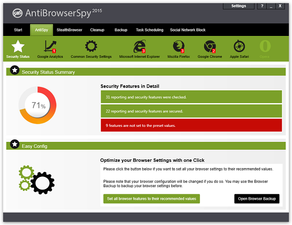 Abelssoft AntiBrowserSpy 2017 V190 - Anti Malware Browsers Crack